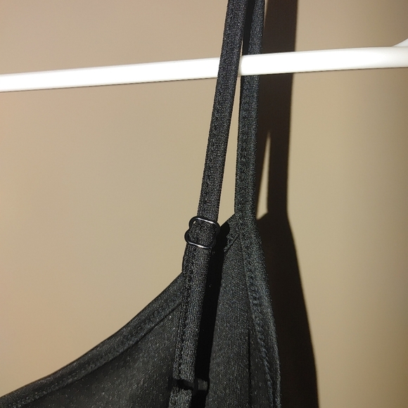 Steve Madden Elegant Black Spaghetti Strap Dress/Slip, Size Small - Picture 4 of 5